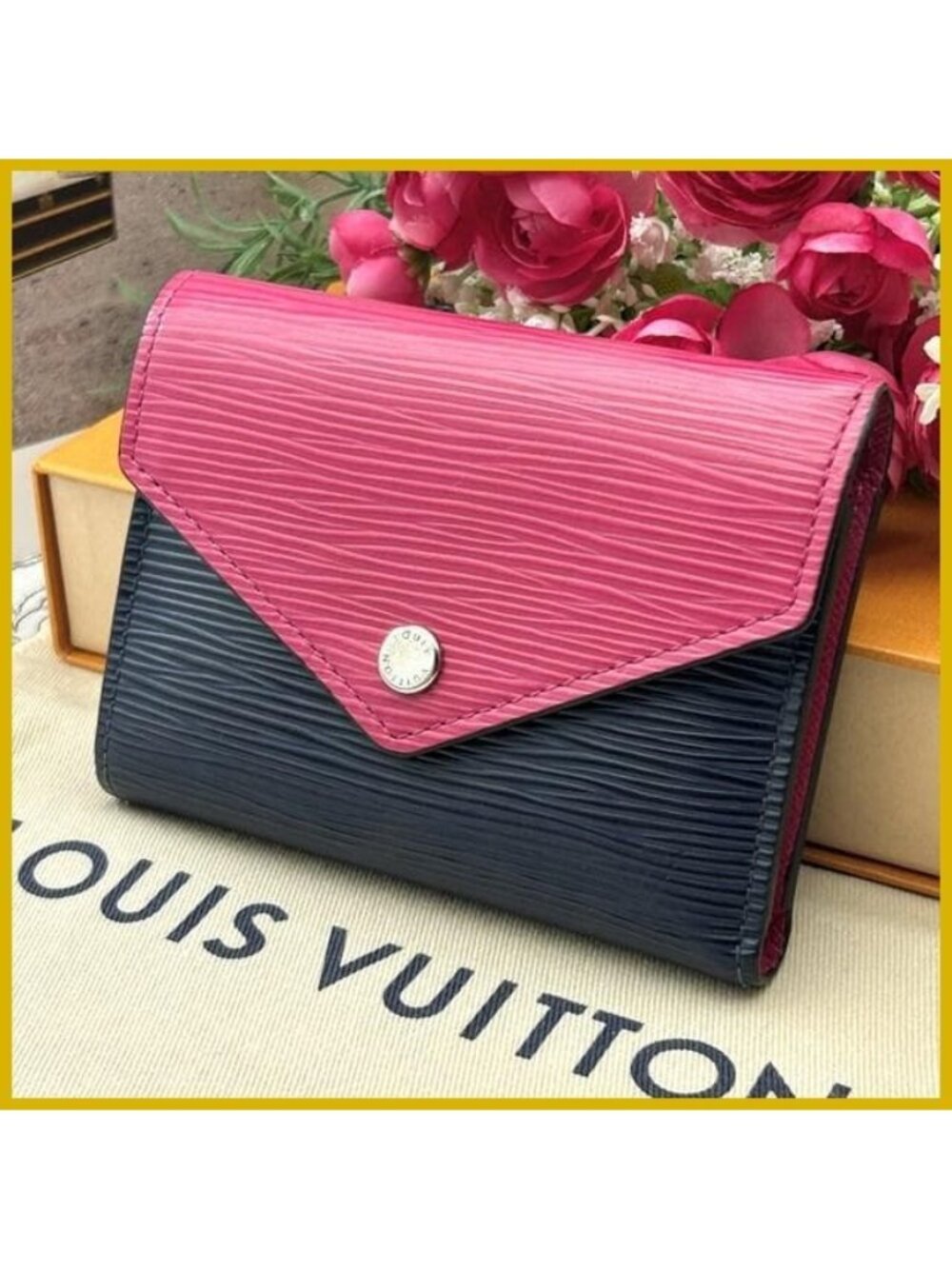 Louis Vuitton Epi Portefeuille Victorine Folded Wallet